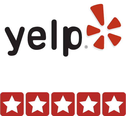 Yelp 5 Star Rated badge